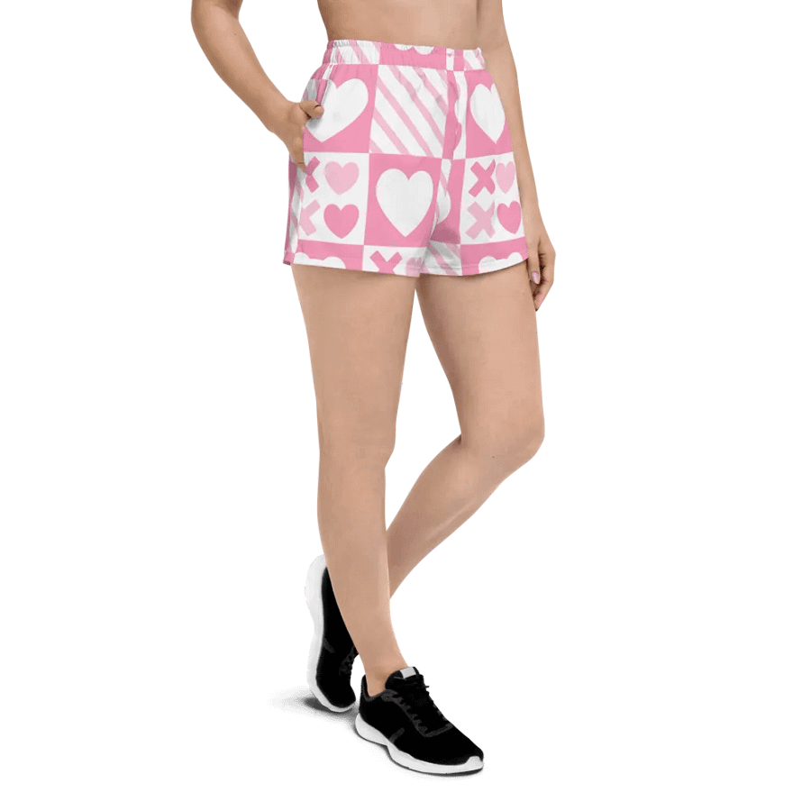 Valentine's Pink Athletic Shorts product image (3)