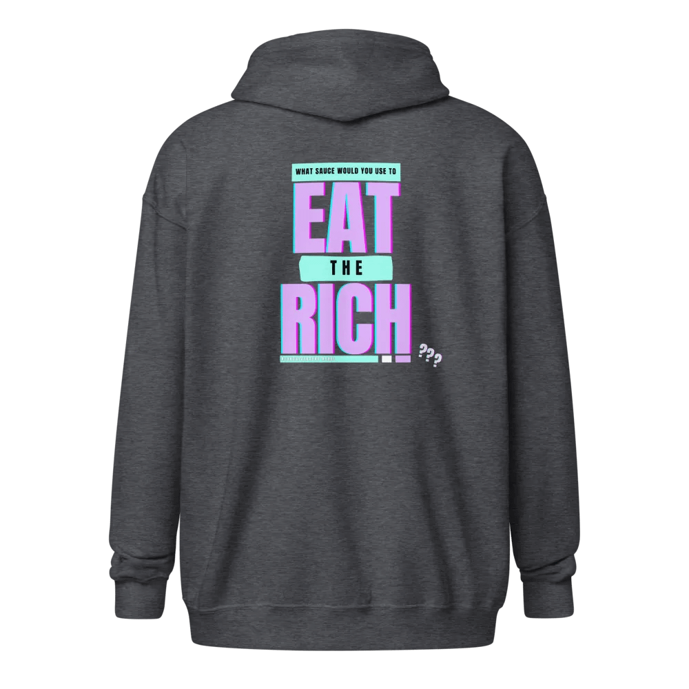 NeuroDivergent Rebel - Eat the Rich Zip Hoodie product image (1)