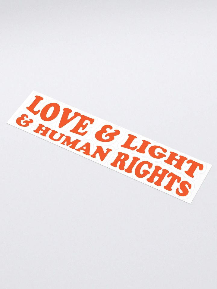 Love, Light & Human Rights Sticker product image (1)