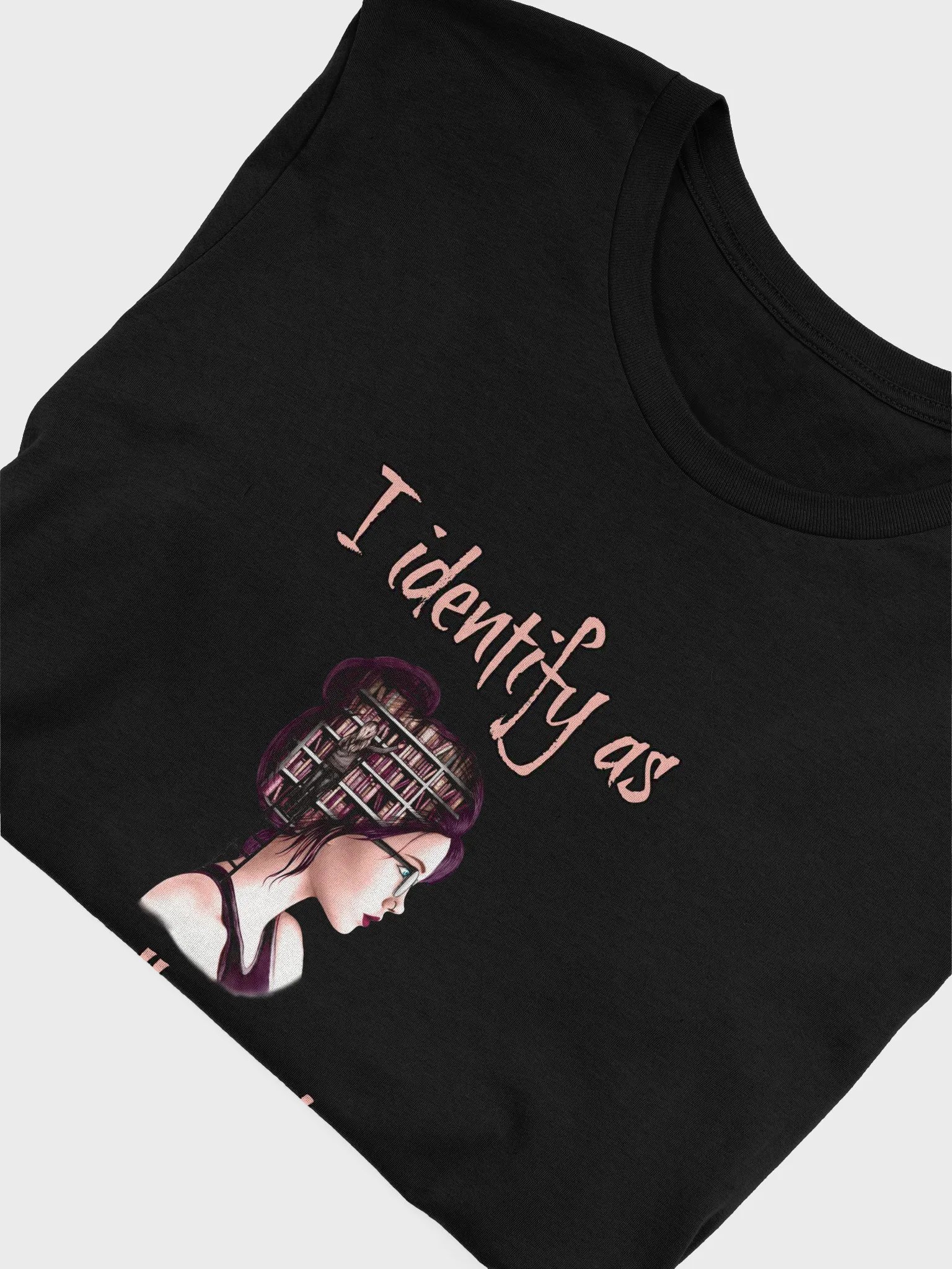 I Identify As Well-Read (Library In Her Head) Tee product image (5)