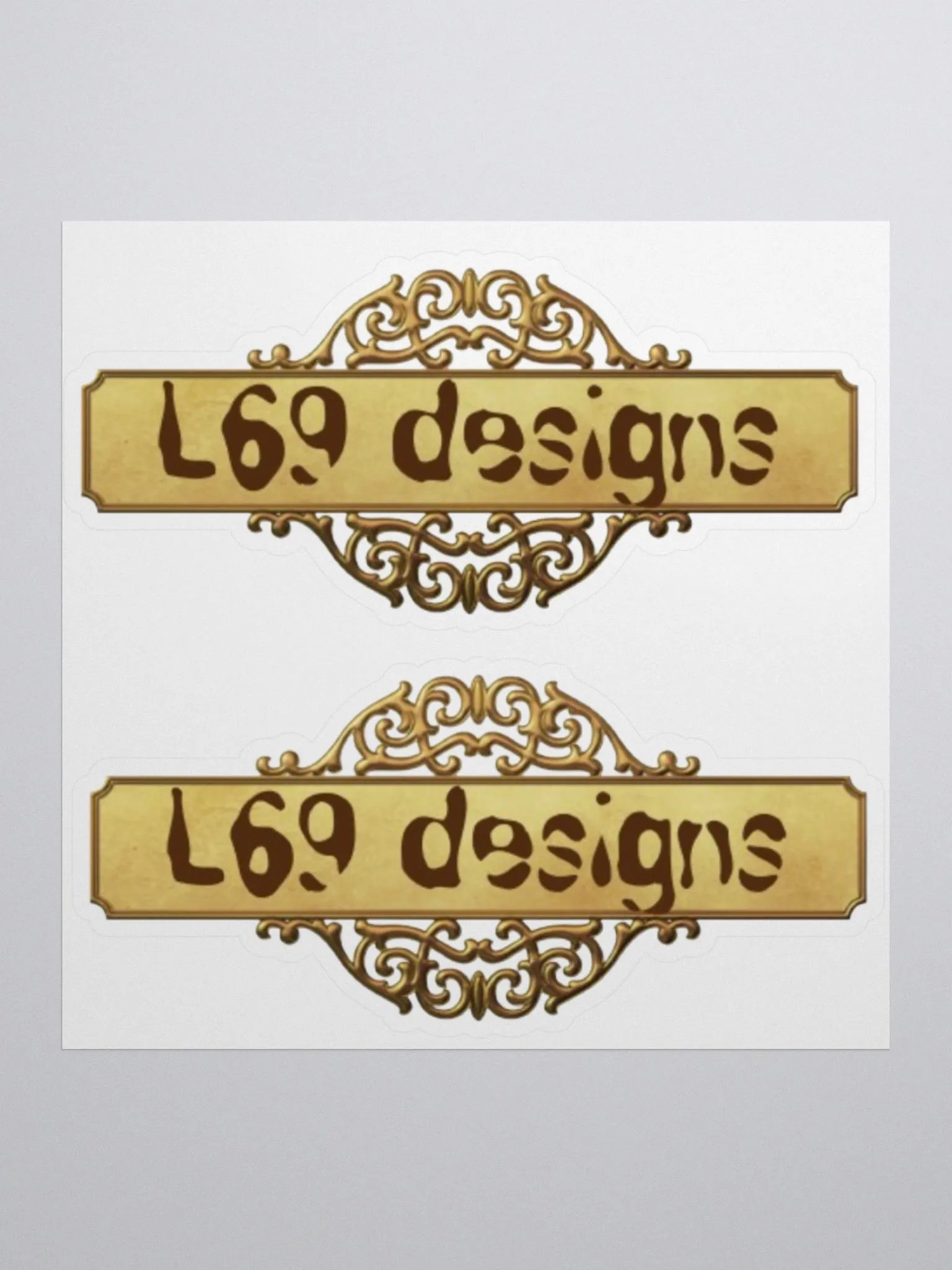 SIXTY NINE DESIGNS gold banner product image (1)