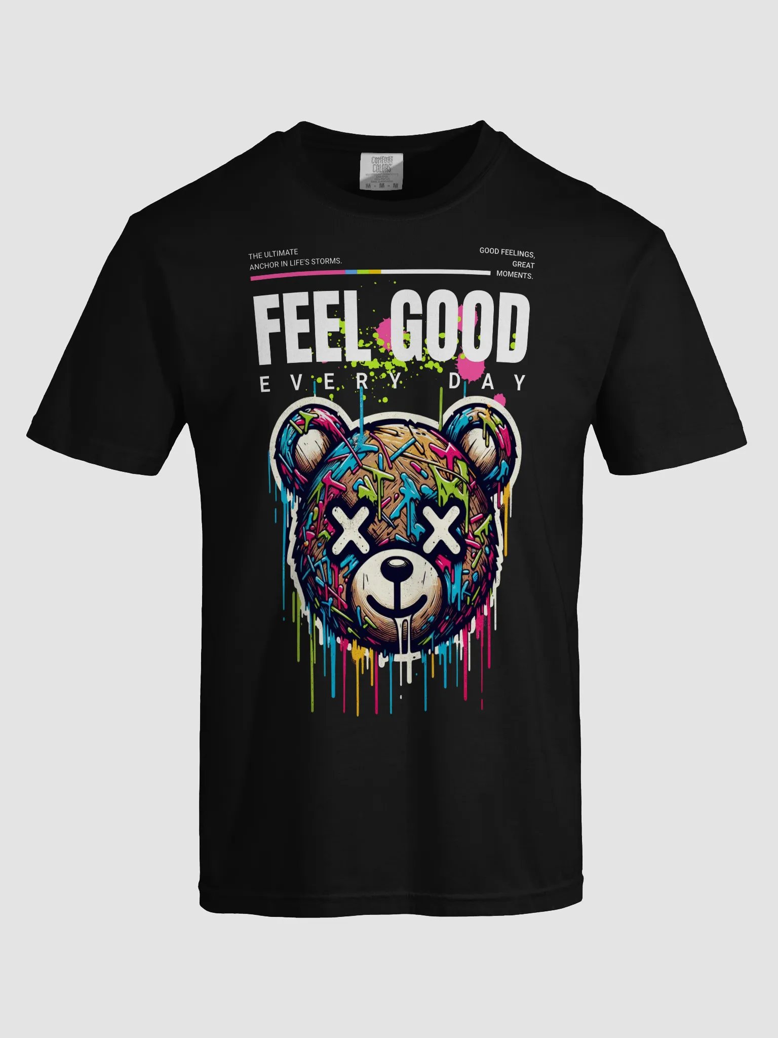 FEEL GOOD Bear Artistic T-Shirt product image (53)