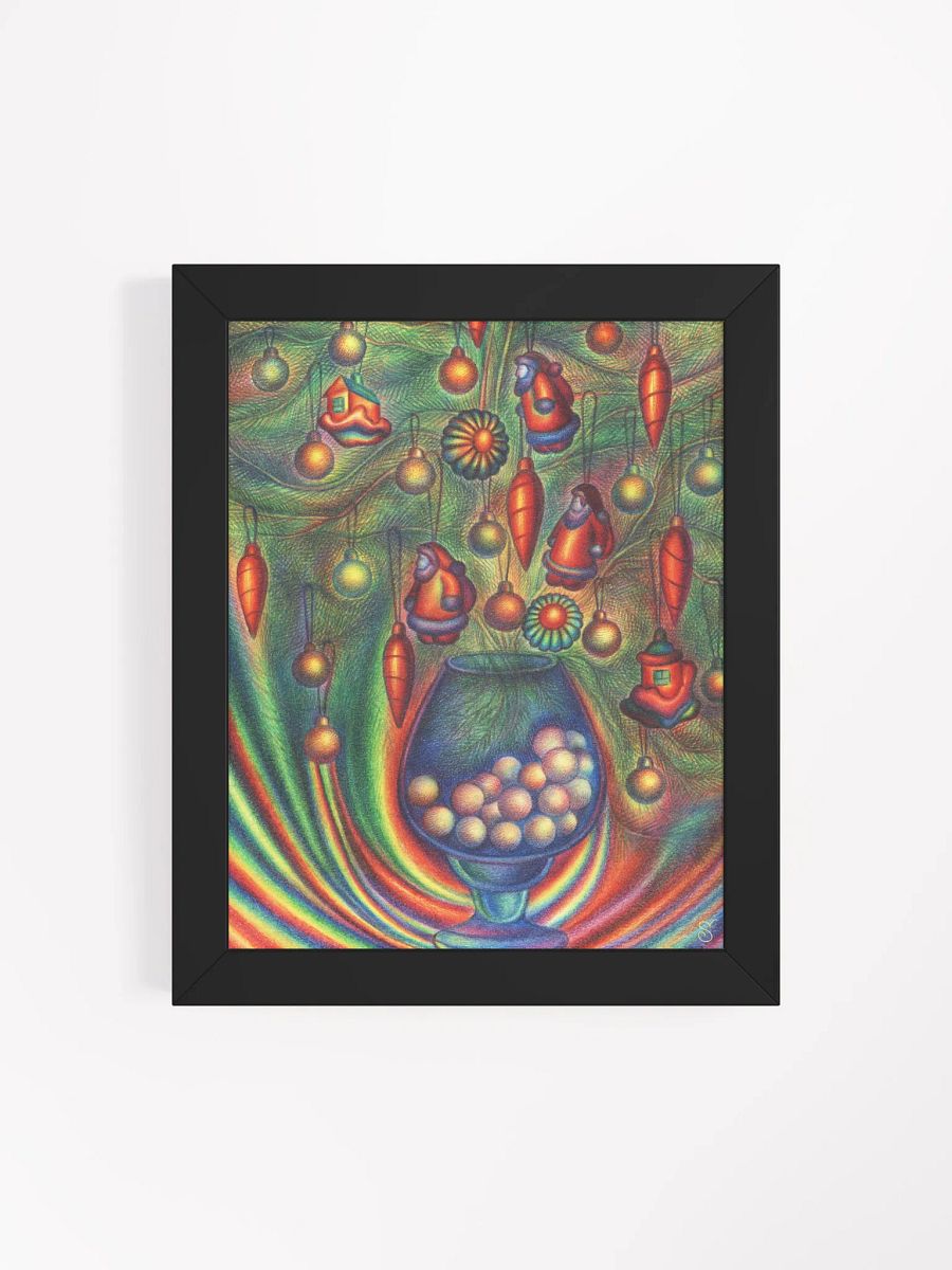 Whimsical Vase of Dreams Framed Poster - Christmas Still Life product image (10)