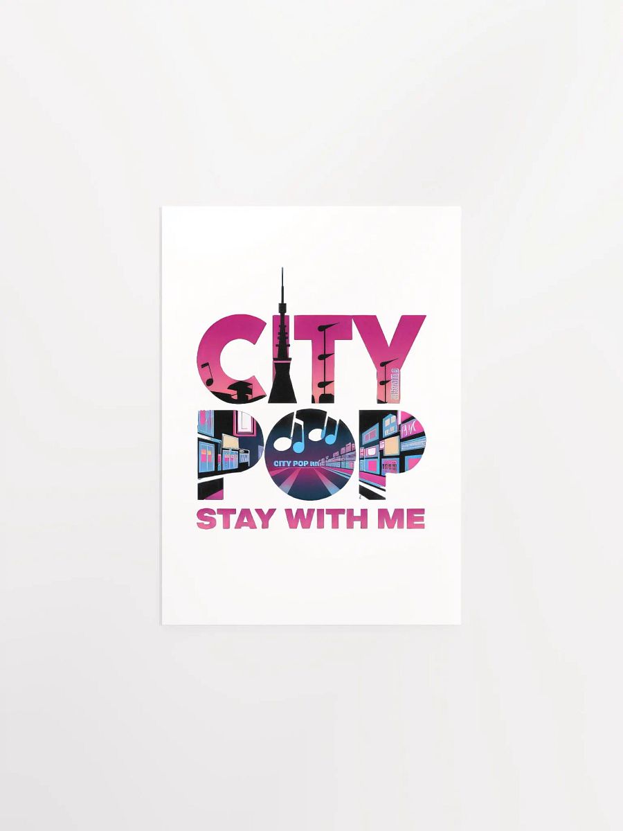 City Pop Enhanced Matte Paper Poster product image (1)