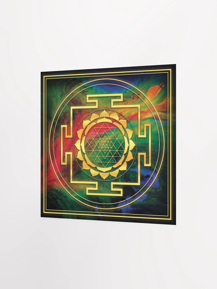 Golden Sri Yantra Symbol Poster product image (10)