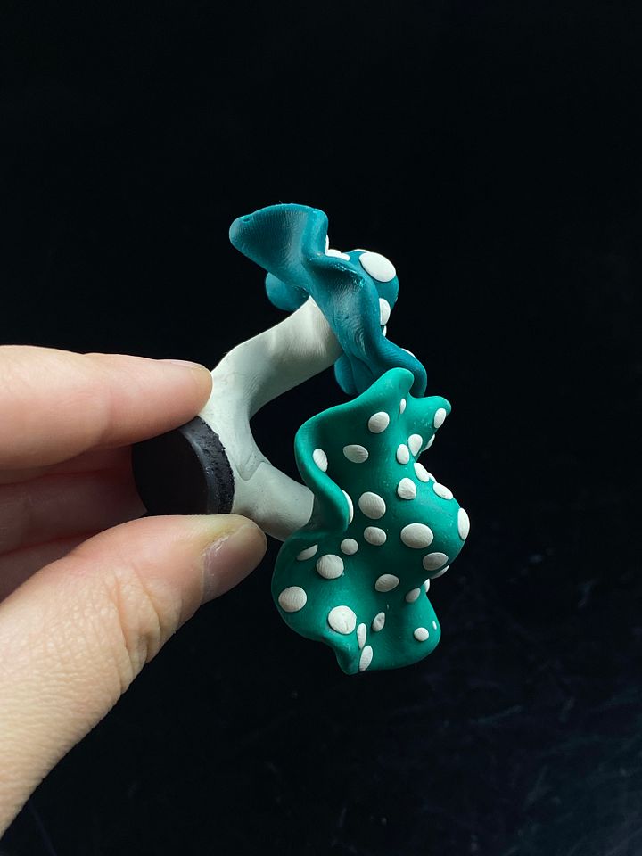 Teal and Blue Mushroom product image (2)
