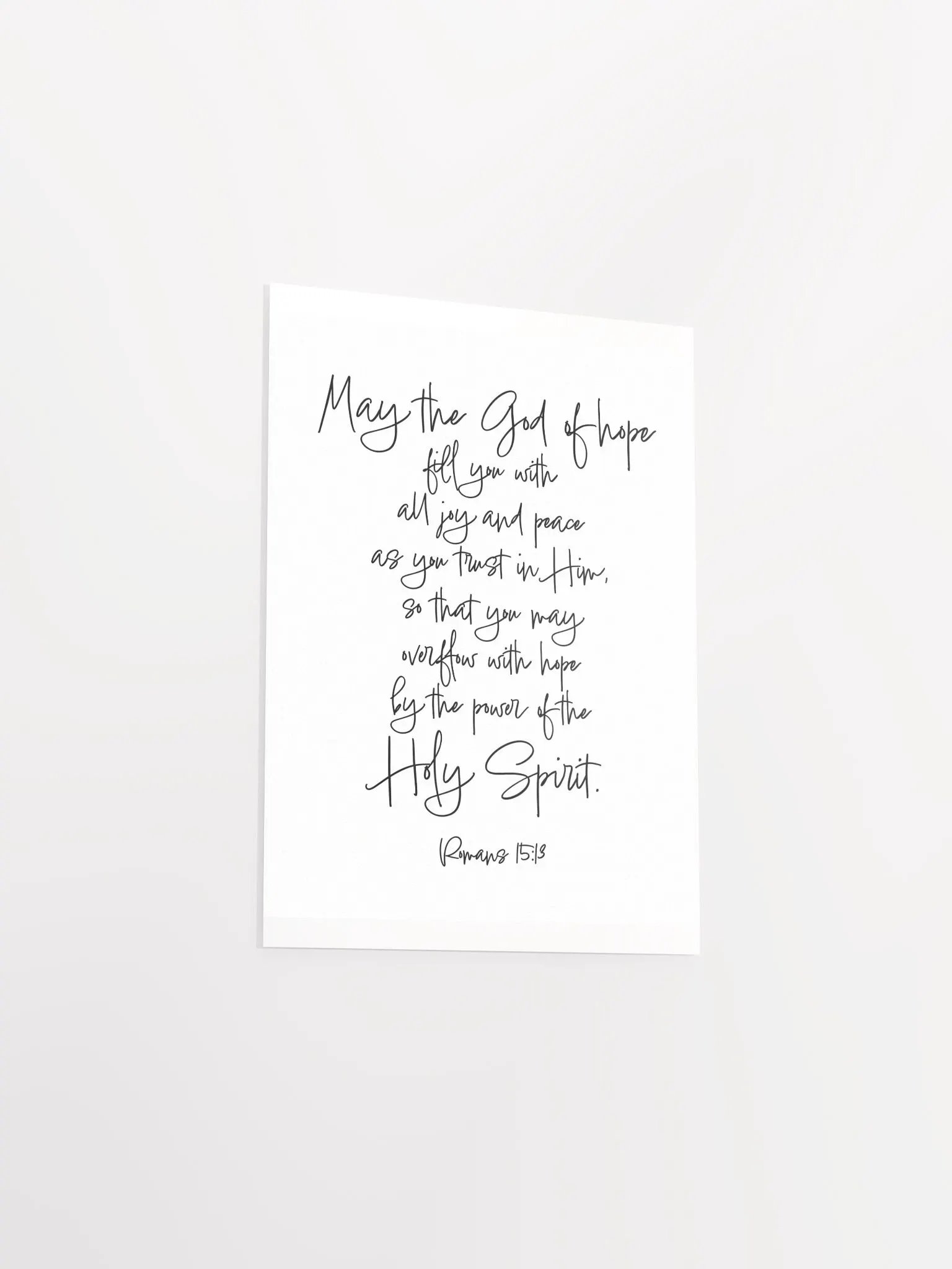 May the God of Hope Fill You with Joy and Peace - Print product image (3)