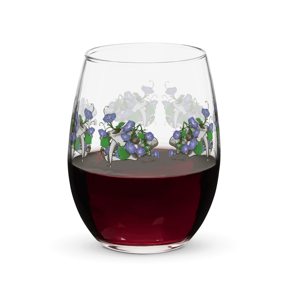 Morning Glory Smilodon Wine Glass product image (8)
