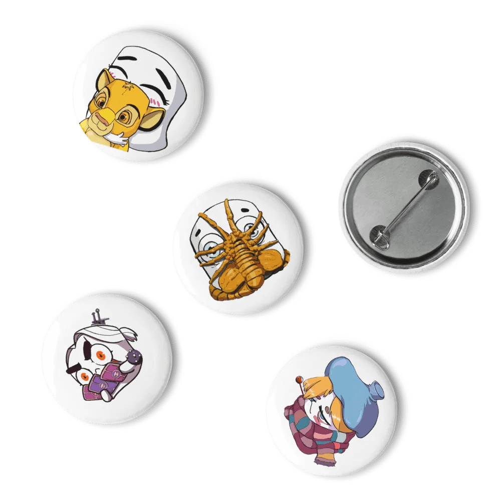 Tofu Emotes Pin Button Pack 1 product image (10)