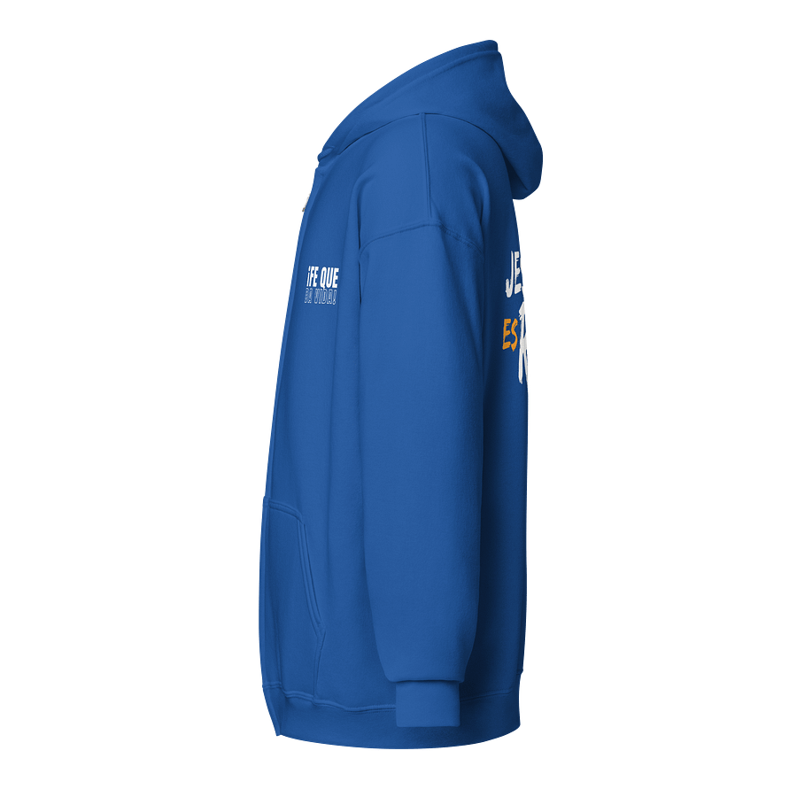 Sudadera Unisex con Capucha y Cremallera | Jesús es Rey product image (3)
