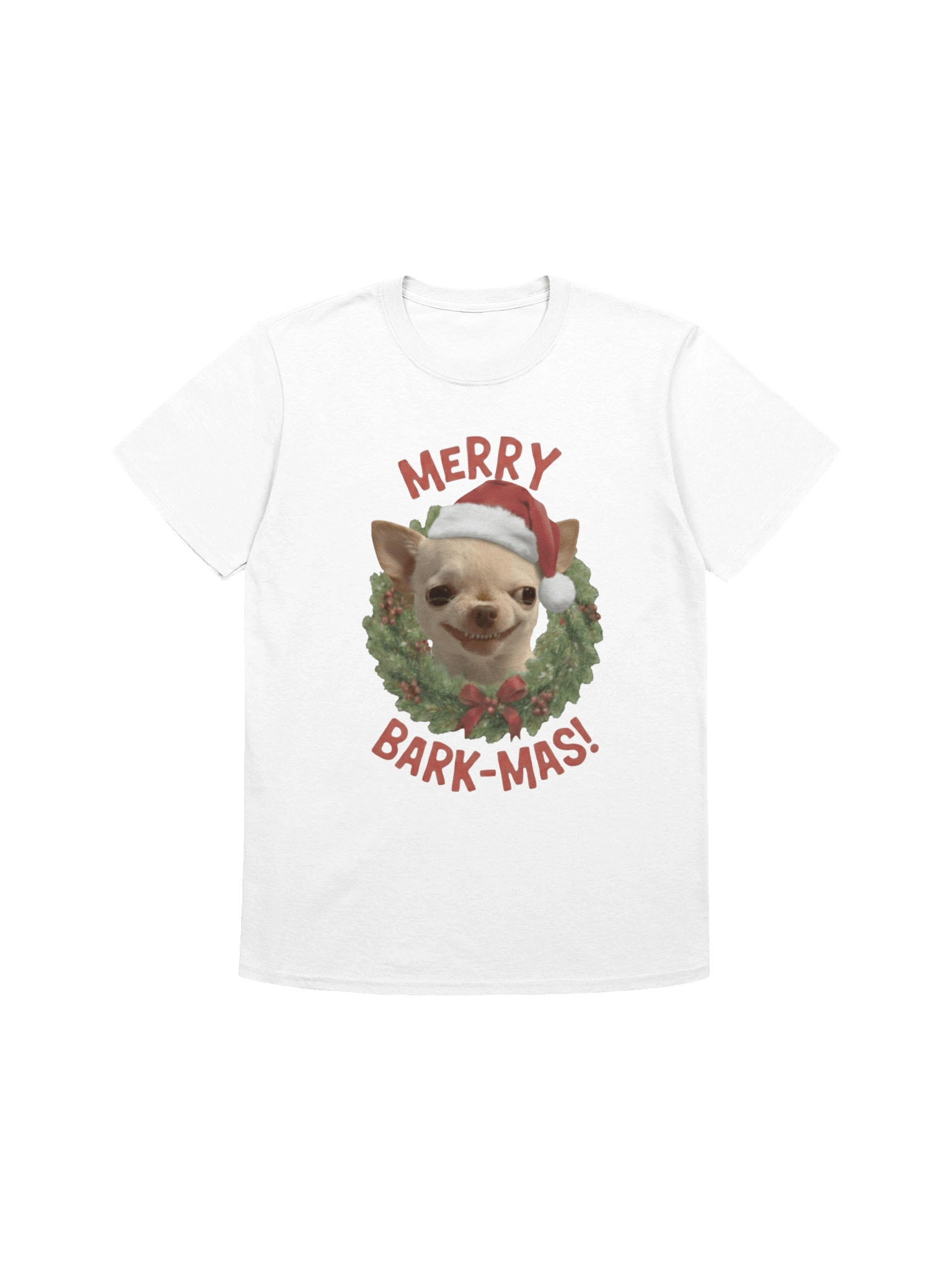 MARRY BARK-MAS! Evil Dog Meme T-Shirt product image (4)