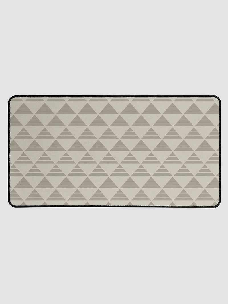 Desk Mat - Japanese Beige Uroko Pattern