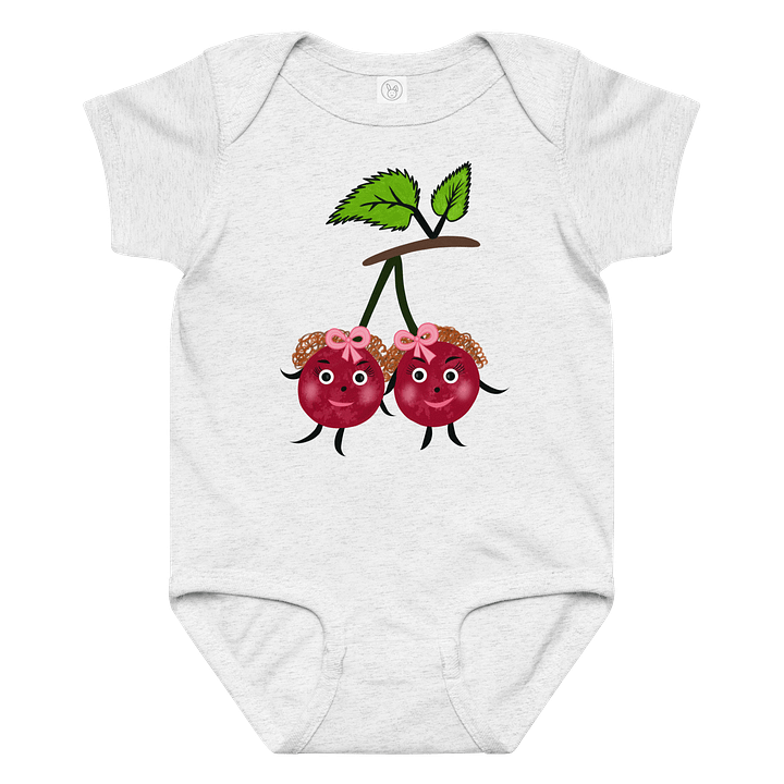 Cherry Duo Baby Jersey Bodysuit product image (3)