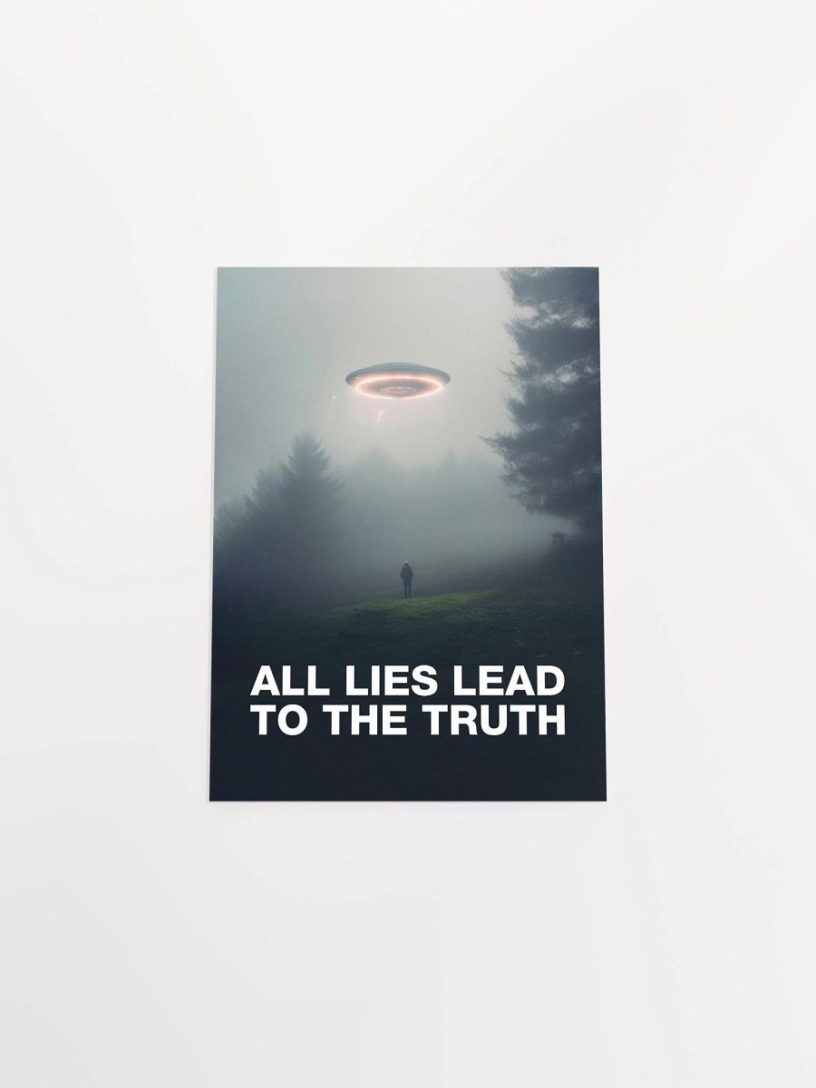 All Lies Lead to the Truth/The X-Files poster, S05E01 1997 — sci-fi poster, movie art, I want to believe poster, space print, aliens wall decor product image (9)