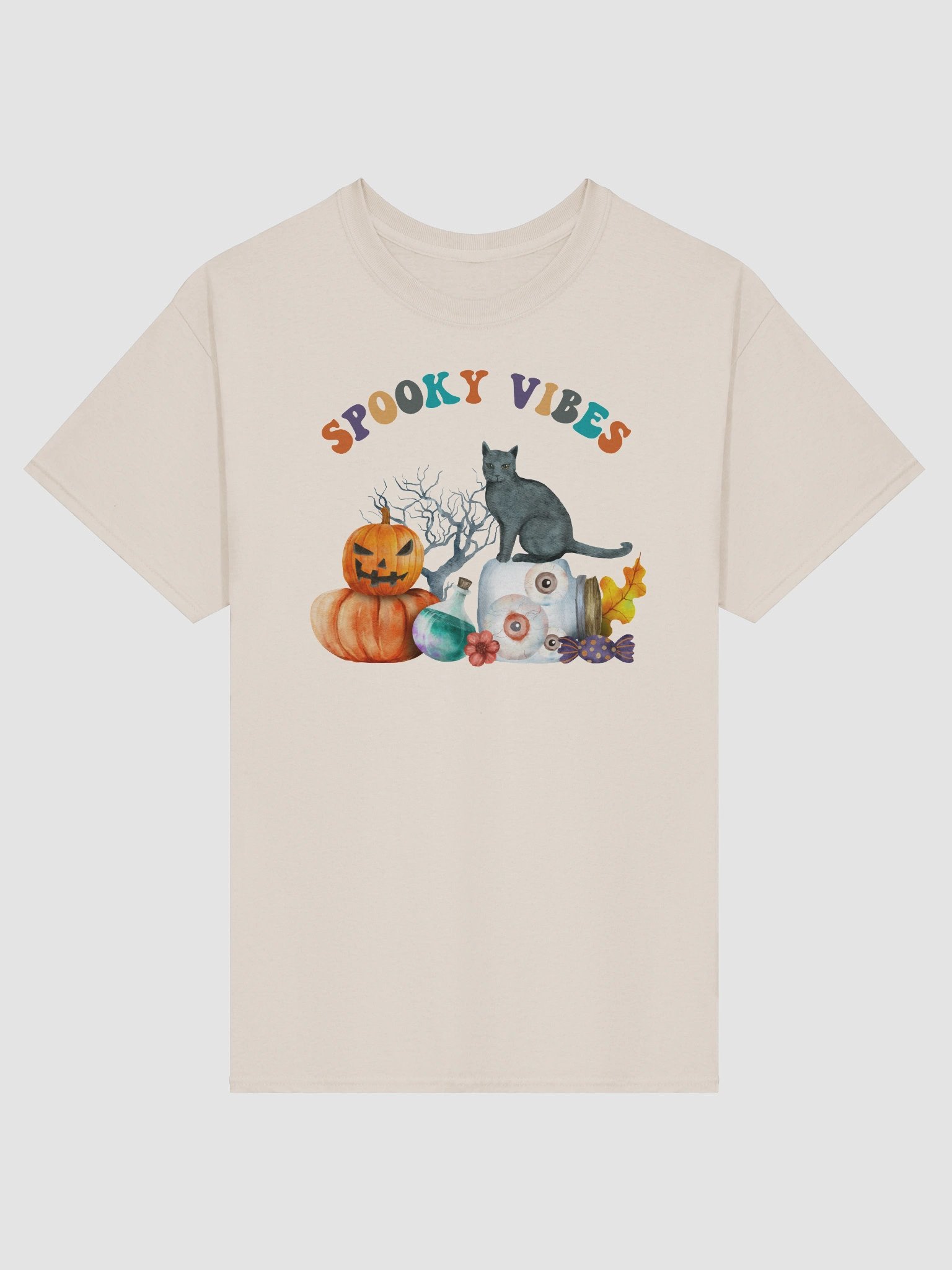 Retro Spooky Vibes Halloween T-Shirt product image (2)