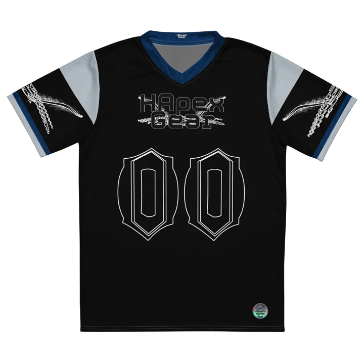 Cuban - Black - Recycled Unisex Sports Jersey - Black HApex Gear Black Logo product image (2)