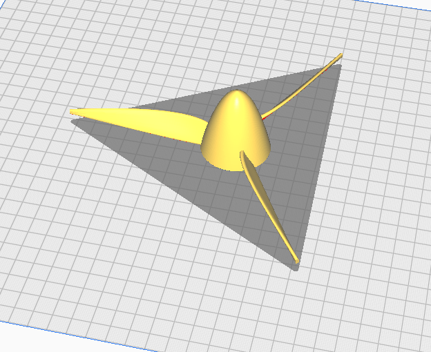 3D Printed Propeller 3 bladed with spinner product image (1)