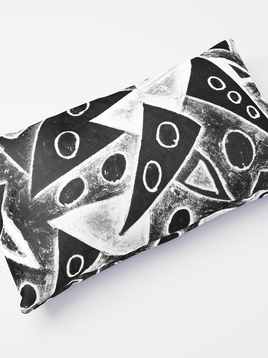 Abstract Black and White Triangles Throw Pillow Design product image (4)