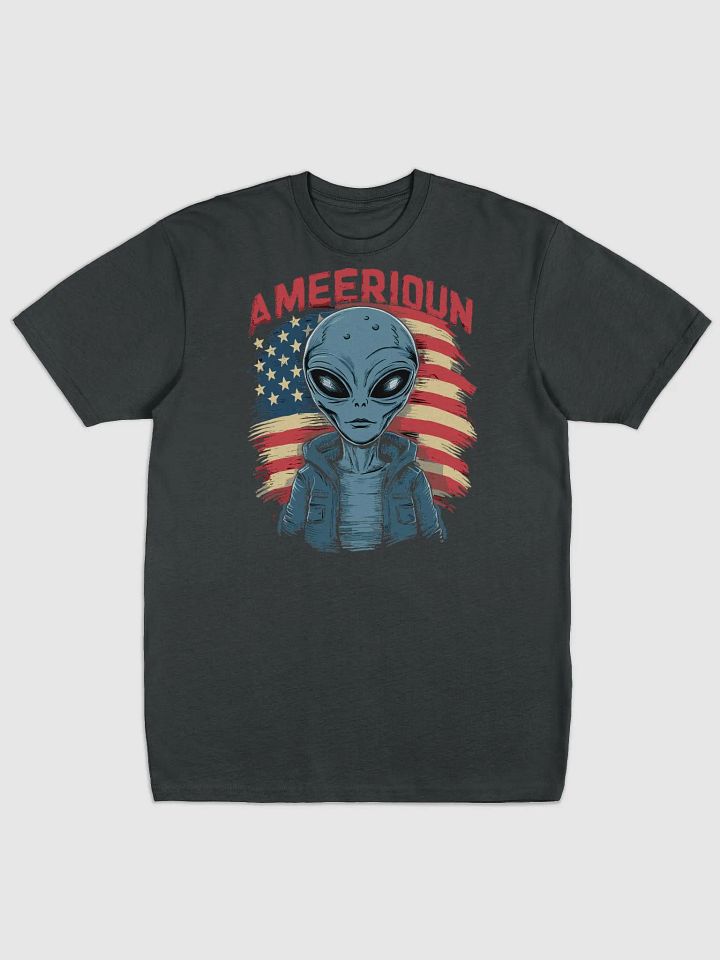 Novelty alien with American flag product image (1)