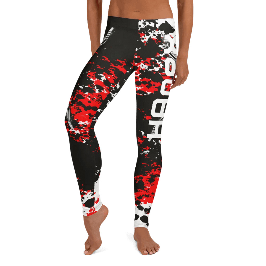 White HApex Gear Black Logo Leggings product image (9)