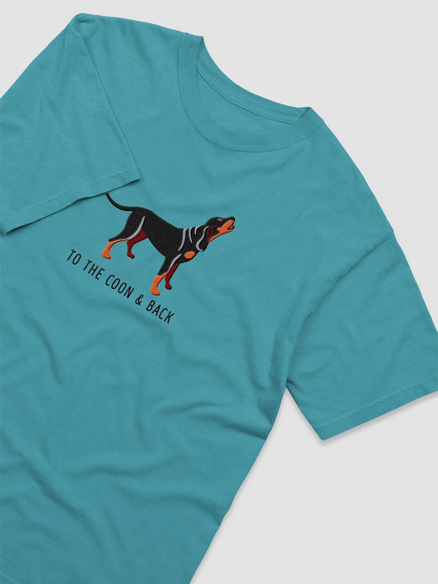 To the Coon and Back T-Shirt(Embroidered) of a Black and Tan Coonhound product image (5)
