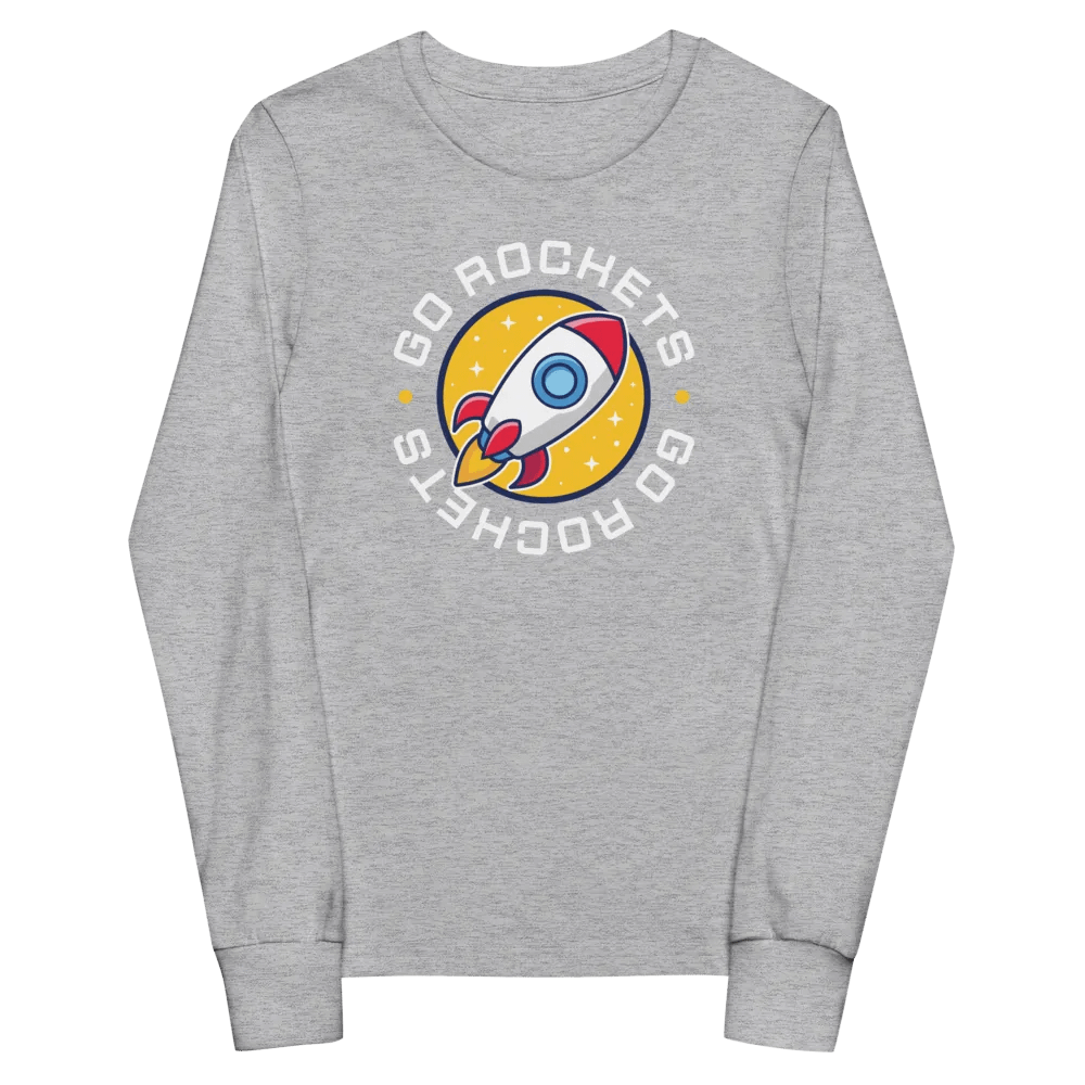 GO ROCKETS Bella+Canvas Youth Long Sleeve T-Shirt product image (1)