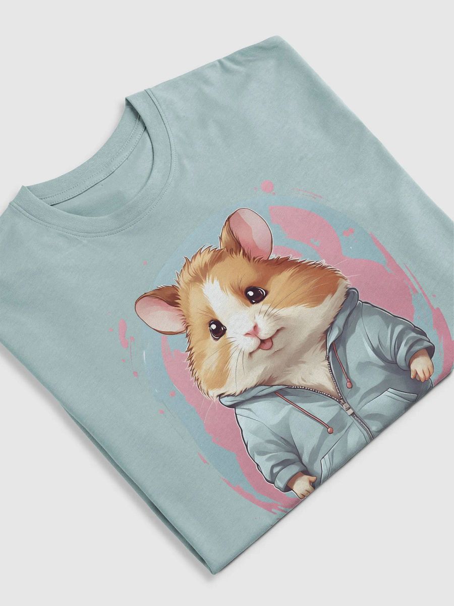 Whimsical Hamster Hoodie Illustration Tee product image (32)