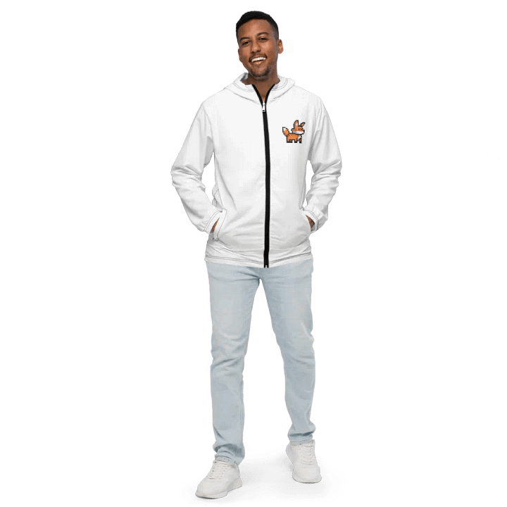 Fox Geometric Pixel Art Windbreaker product image (1)