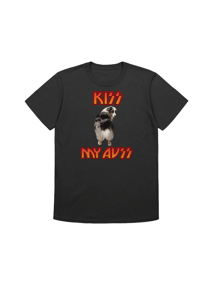Funny Australian Shepherd Kiss My Auss Classic Hard Rock T-Shirt product image (1)