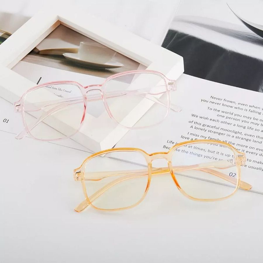 Plastics Clear Lens Glasses UV Protection Eyeglasses Frame for Women Girls product image (4)