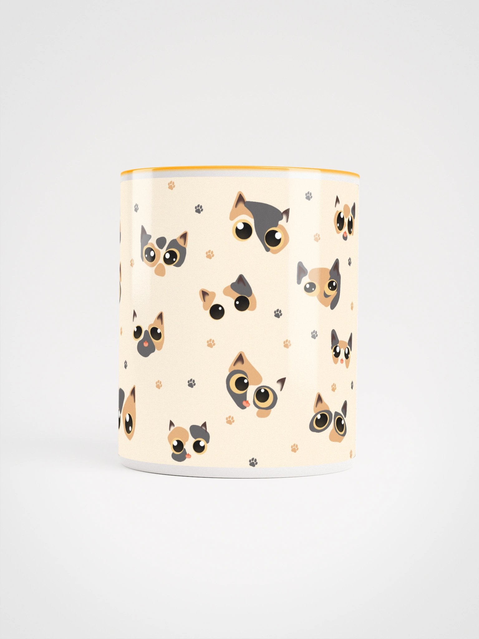 Calico Cat Faces (Yellow Eyes) Mug product image (5)