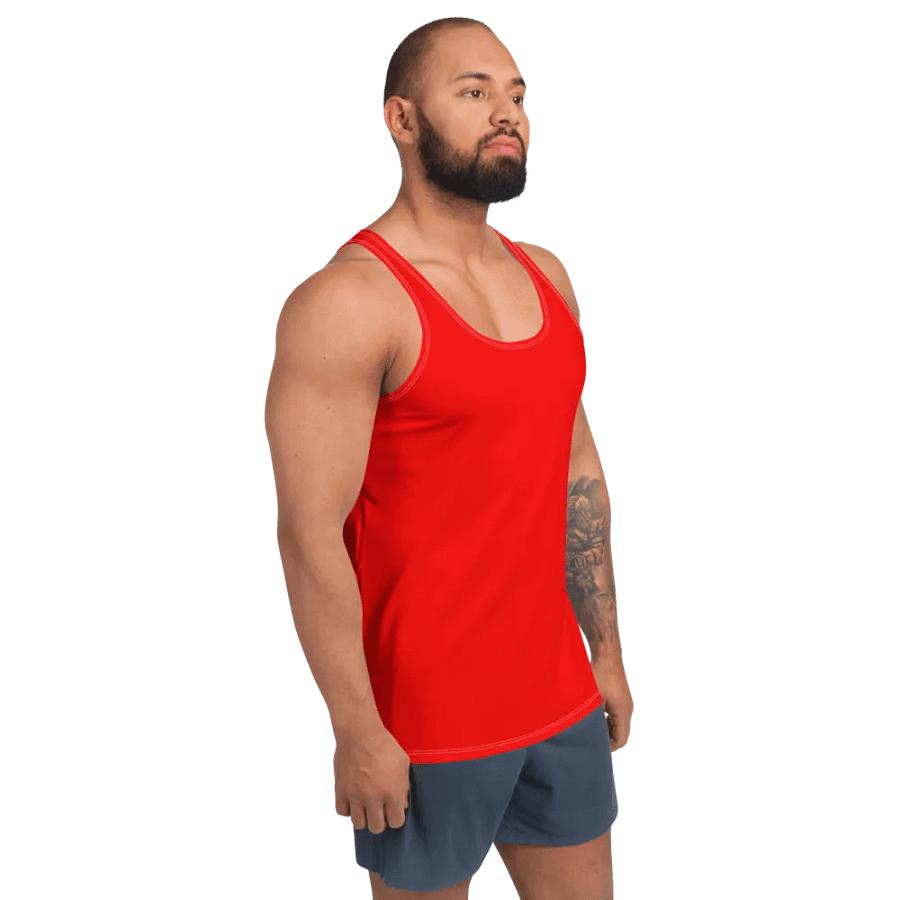 Plain Color Red Tank Top product image (4)