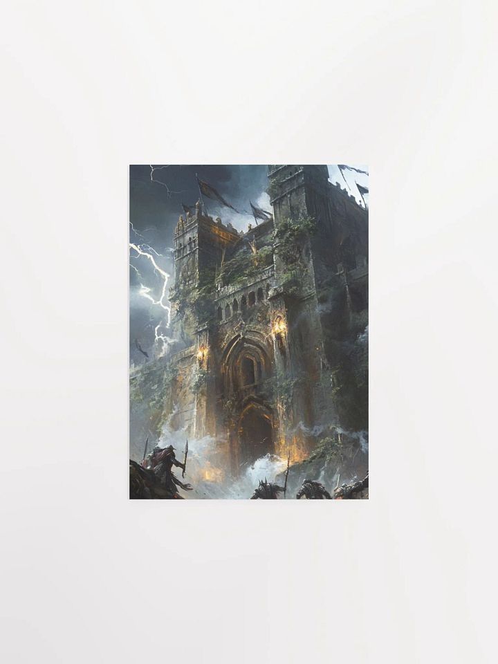 Epic Battle at the Ruined Fortress Poster product image (2)
