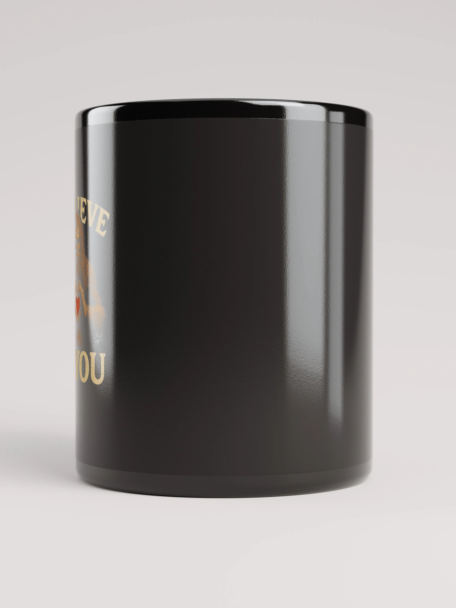 Bigfoot “I Believe in You” Motivational Black Coffee Mug product image (9)