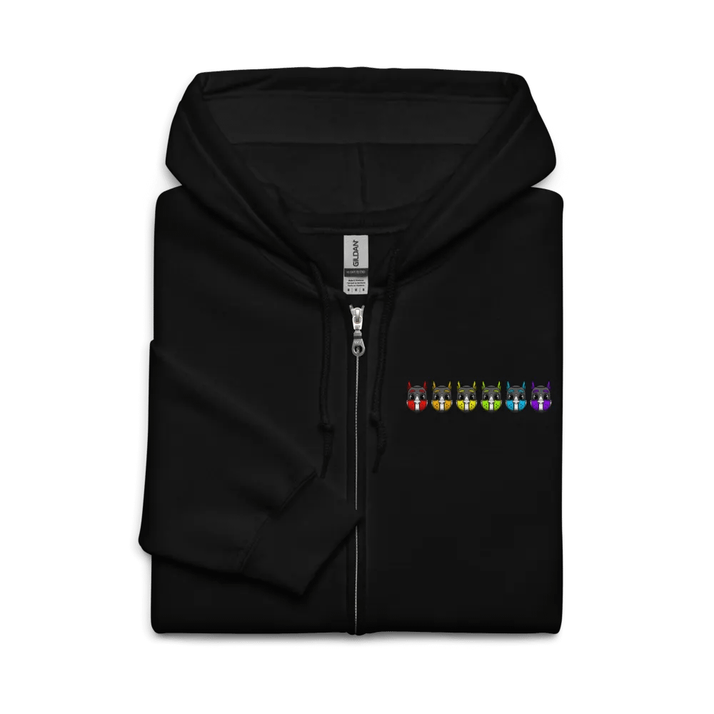 Rainbow Puppers - Unisex Zip Hoodie product image (3)