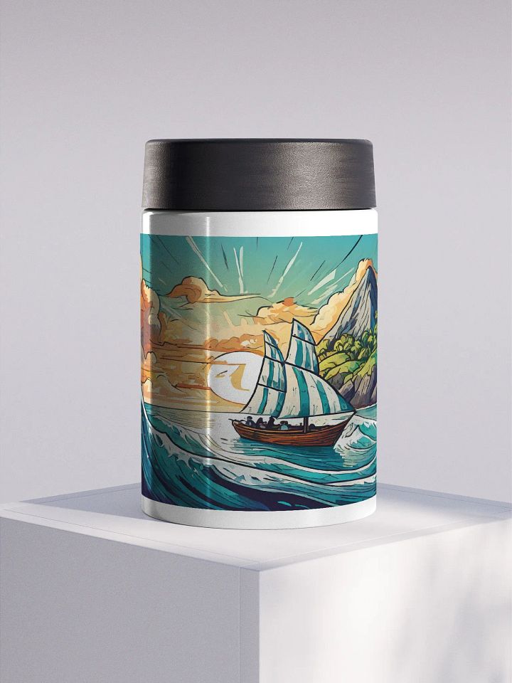 Summer Wind Charters: Island Sail Steel Beer Holder product image (1)