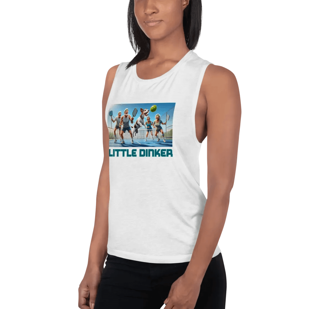 Little Dinker - Pickleball + Jack Russell Funny Women's Tank product image (2)