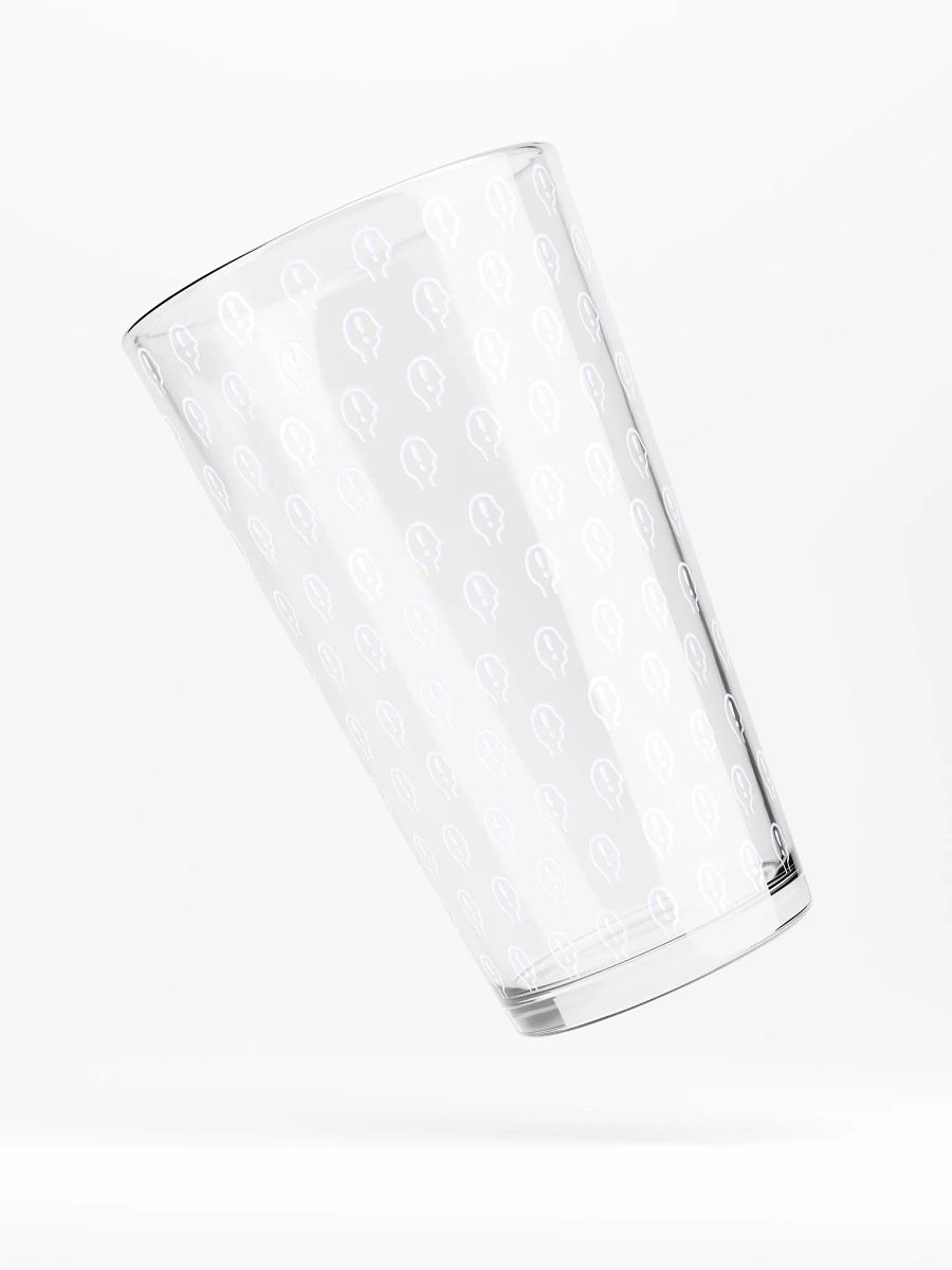 exclaiming mentally (repeating lavender design) pint glass product image (4)