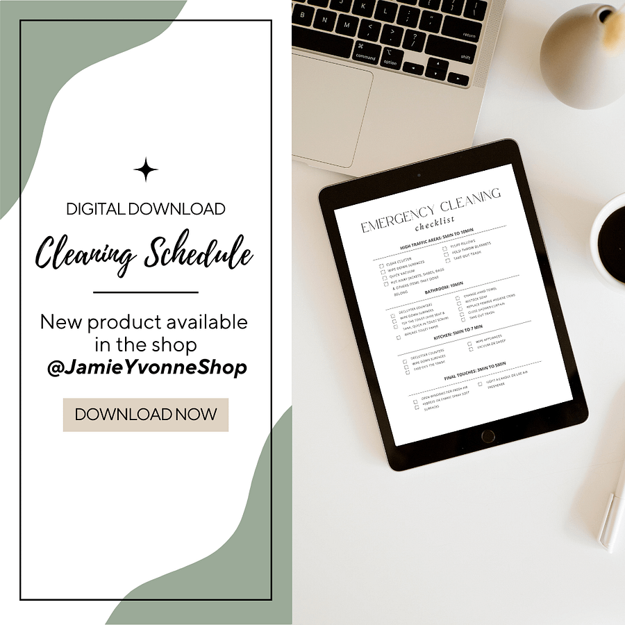 Complete Digital Cleaning Schedule | Daily, Weekly, Monthly, Quarterly & Annual Routine Survival and Emergency Schedules Digital Download product image (3)
