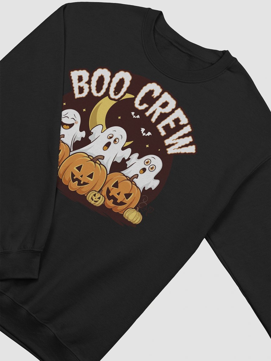 Boo Crew Halloween Ghost & Pumpkin Sweatshirt – Cozy Spooky Season Pullover product image (16)