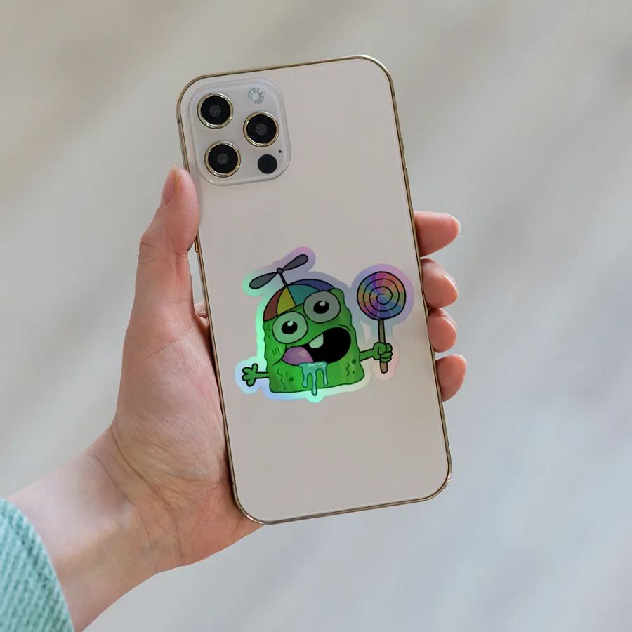 Holographic Happy Pickle Sticker product image (6)