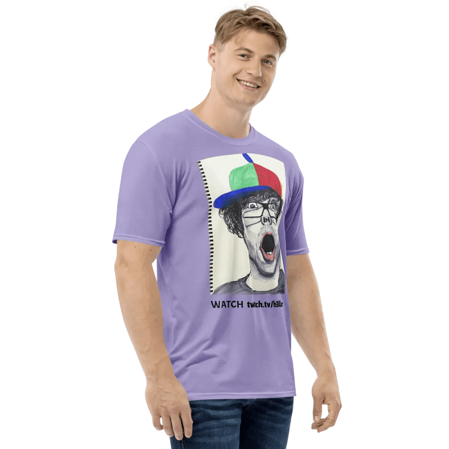 Lina's drawing "WATCH h3llomarc" Crew Neck T-Shirt Lavender product image (7)