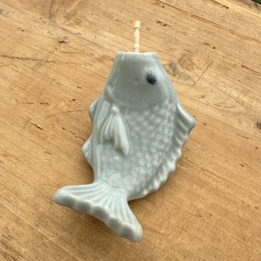 🎎 Celadon Fish Chopstick Rest - Japanese Hashi-Oki & Toothpick Holder product image (5)