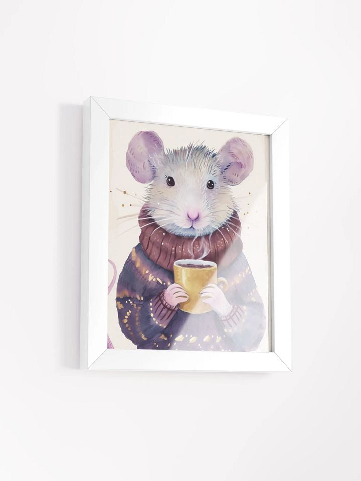 Cozy Mouse Framed Matte Poster product image (2)