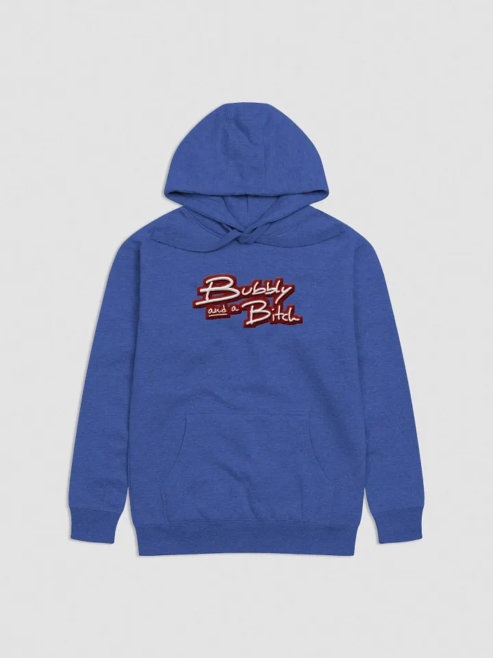 Bubbly and a B*tch (maroon bubble design 2) embroidered heavyweight hoodie product image (42)