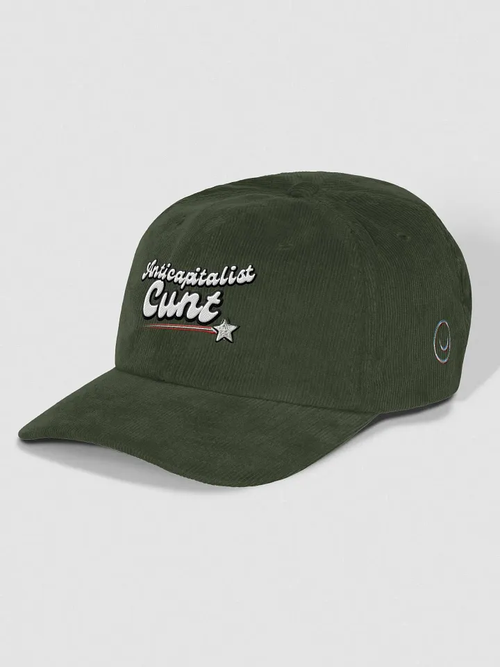 ANTICAPITALIST C*NT 3D corduroy dad hat product image (1)