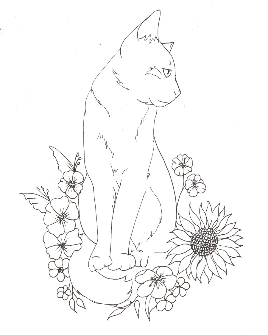 Meowers and Flowers Coloring Book product image (2)