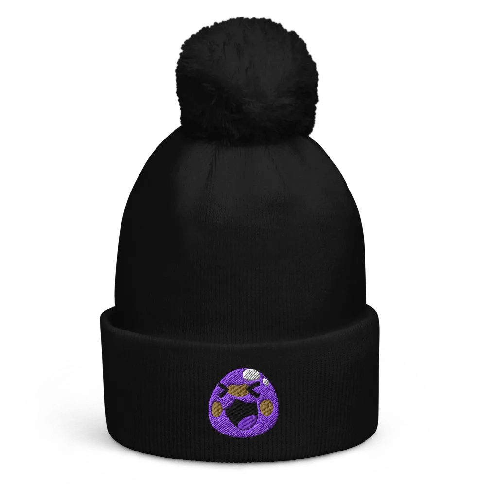 Slimeme Laugh pompom Purple 3D puff embriod product image (1)