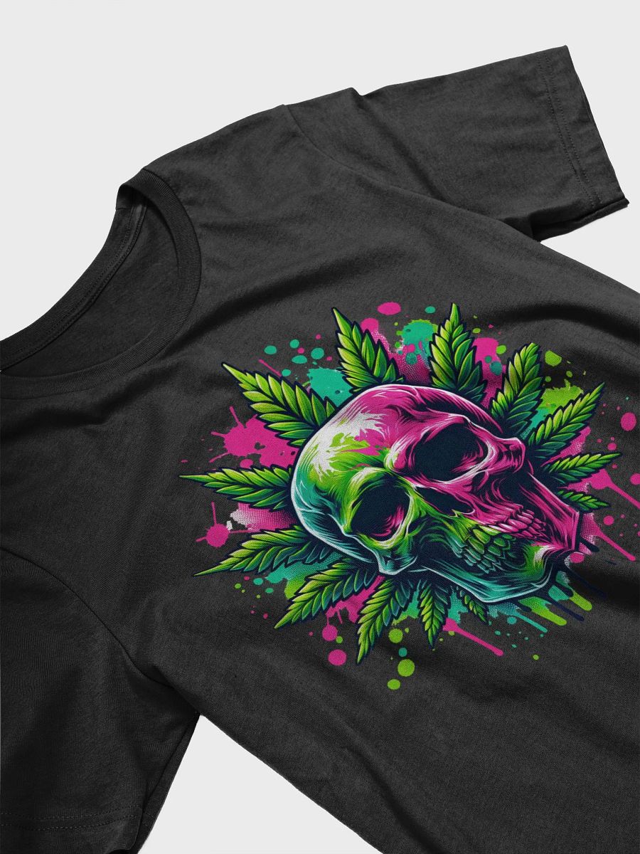 Cannabis Chaos Skull Splatter T-Shirt product image (32)