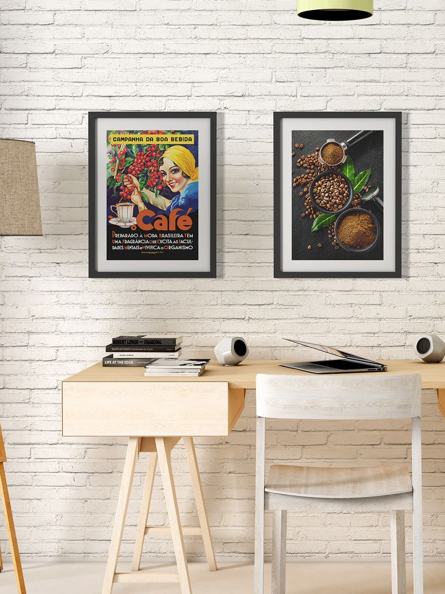 Coffee retro vintage poster, Campanha Da Boa Bebida, 1950s (Brazilian coffee) — coffee vintage poster, coffee print, retro kitchen print product image (7)